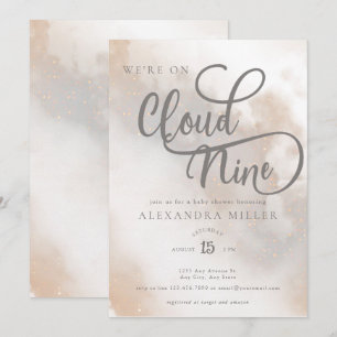 Cloud Baby Shower   Gender Neutral  Invitation