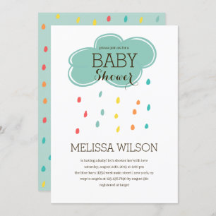 Cloud Baby Shower Party Invitation