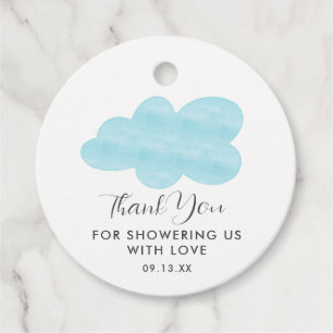 Cloud Baby Shower Thank You  Favour Tags