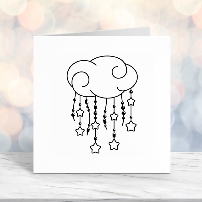 Cloud Beads Stars Mobile Baby Self-inking Stamp (Creator Uploaded)