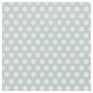 Cloud Blue Polka Dots Fabric