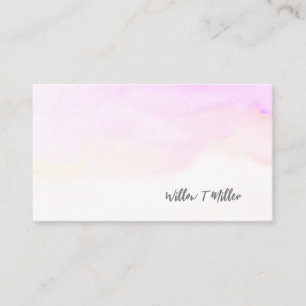 Cloud Blue Watercolor Antique Business Cards