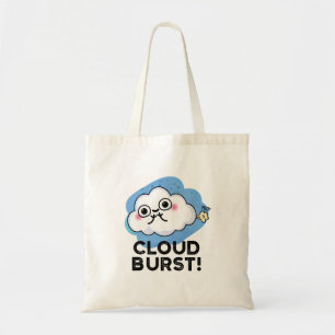 Cloud Burst Funny Cloud Fart Pun Tote Bag