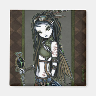 "Cloud Burst" Steampunk Aviatrix Fairy Magnet