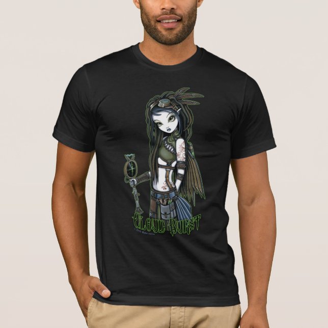 "Cloud Burst" Steampunk Aviatrix Fairy Top (Front)