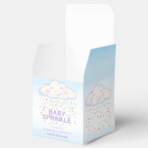 Cloud candy baby sprinkle watercolor thank you favour box