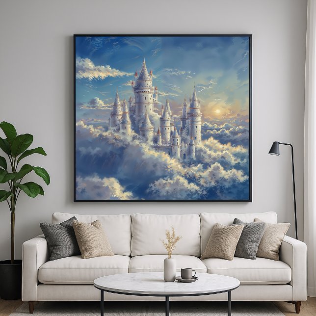 Cloud Castle - Painterly Fantasy Art Poster (Creator Uploaded)
