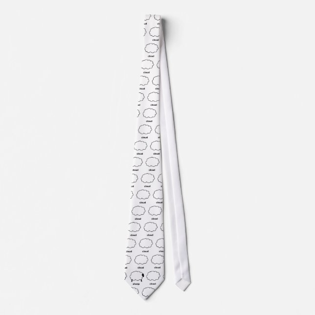 cloud, cloud, cloud, cloud, sheep, cloud, cloud... tie (Front)