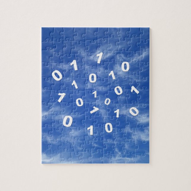 Cloud Computing Data Jigsaw Puzzle (Vertical)
