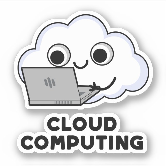 Cloud Computing Funny Computer Weather Pun (Front)