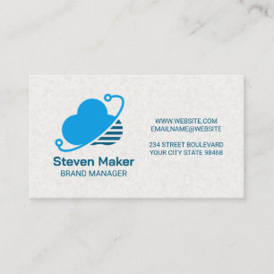 Cloud Computing   Tech Modern Data Logo Business Card