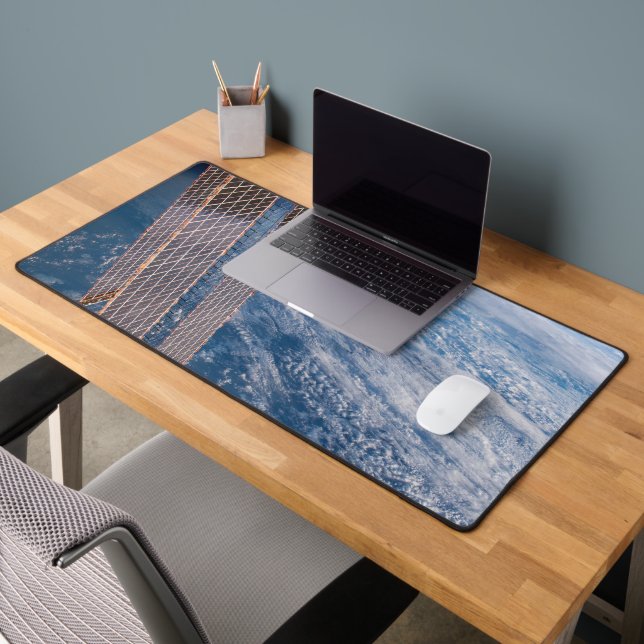 Cloud-Covered Tasman And Coral Seas. Desk Mat (Office 2)