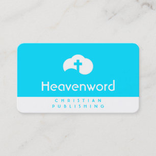 Cloud Cross (white) Business Card
