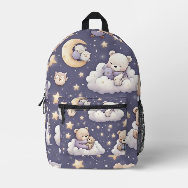 Cloud Cuddle Nights Printed Backpack (Front)