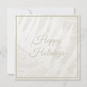 Cloud Dancer Botanic Foliage Christmas Holiday Card