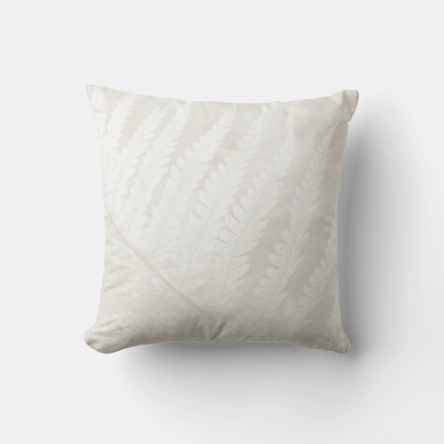 Cloud Dancer Botanic Foliage Cushion (Front)
