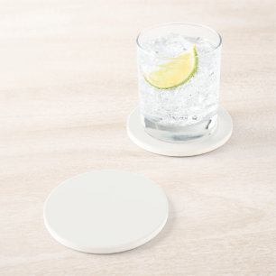 Cloud Dancer Colour Off-white Neutral Grey Plain Coaster