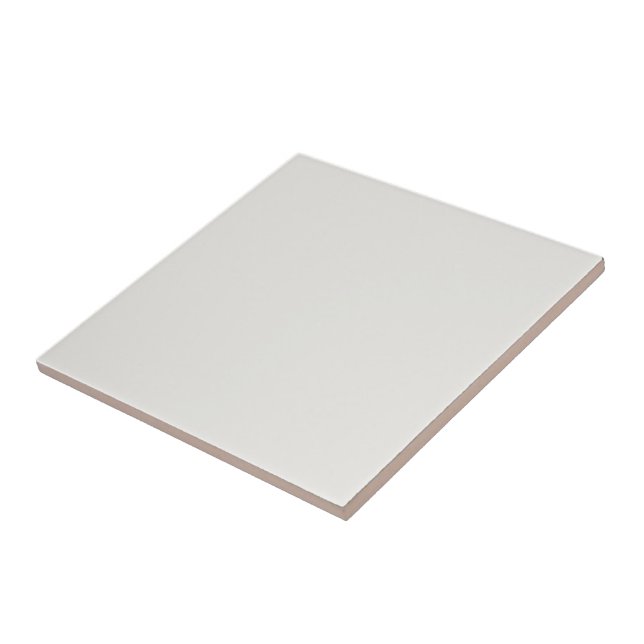 Cloud Dancer Colour Off-white Neutral Grey Plain  Tile (Side)