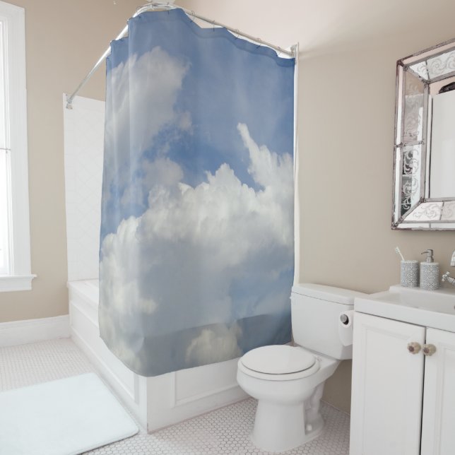 Cloud Dreamer Shower Curtain (In Situ)