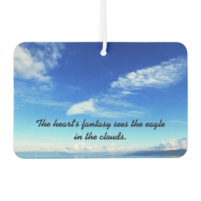 Cloud Eagle Car Air Freshener (Front)