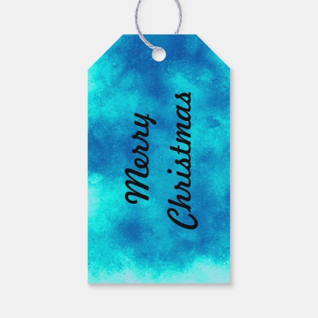 Cloud Effect – Blue Gift Tags  (Back)