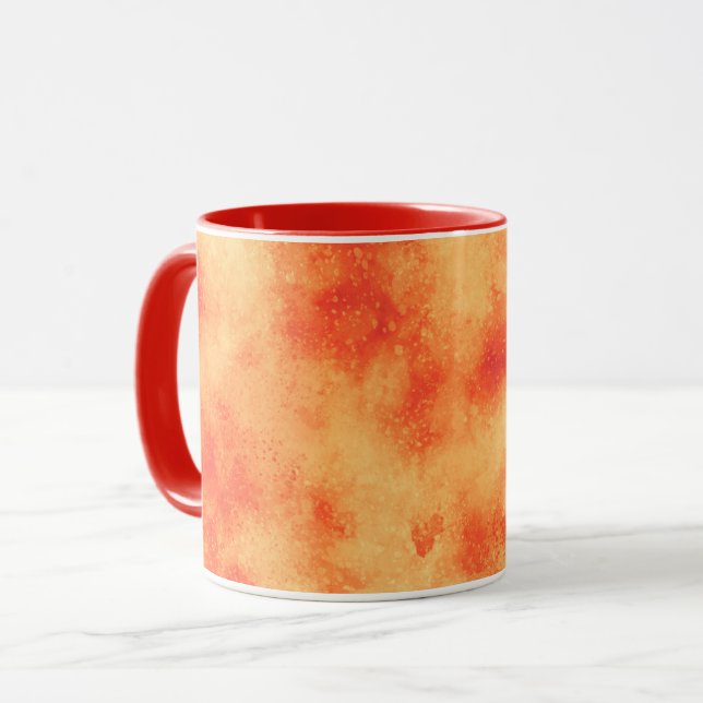 Cloud Effect Orange Mug (Front Left)