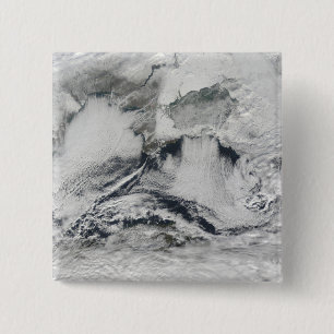 Cloud formation over the Black Sea 15 Cm Square Badge