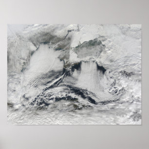 Cloud formation over the Black Sea Poster