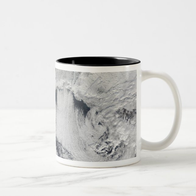 Cloud formation over the Black Sea Two-Tone Coffee Mug (Right)
