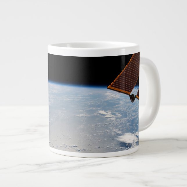Cloud Formations Surrounding Sunglint Off Pacific Large Coffee Mug (Front Right)