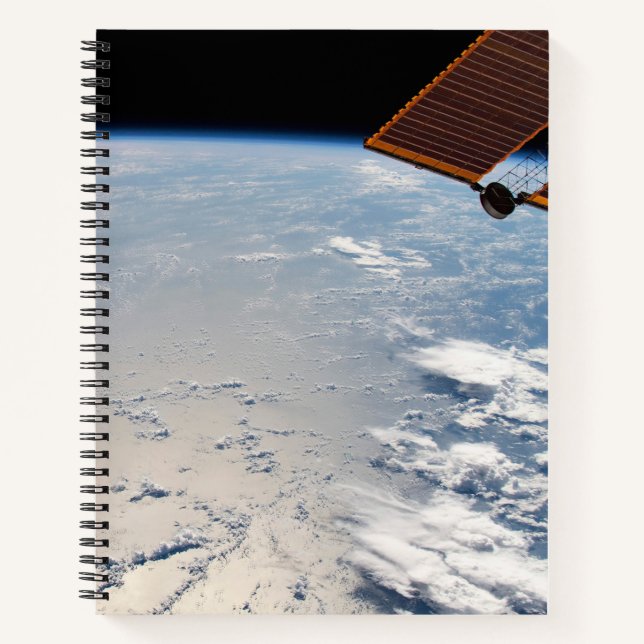 Cloud Formations Surrounding Sunglint Off Pacific Notebook (Front)