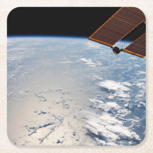Cloud Formations Surrounding Sunglint Off Pacific Square Paper Coaster