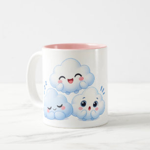Cloud Friends Trio Two-Tone Coffee Mug