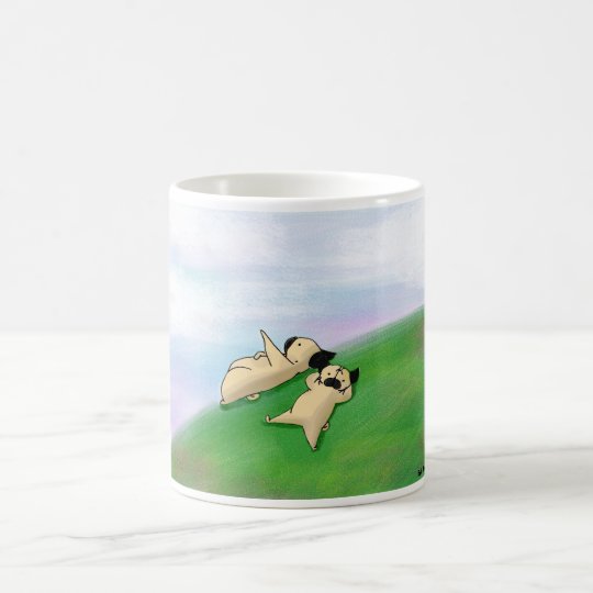 Cloud Gazing Pugs Coffee Mug
