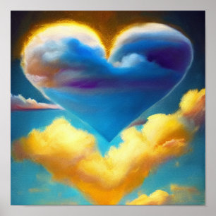 Cloud Heart in the Day Poster
