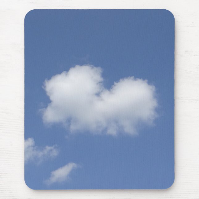 Cloud Heart  Mouse Mat (Front)