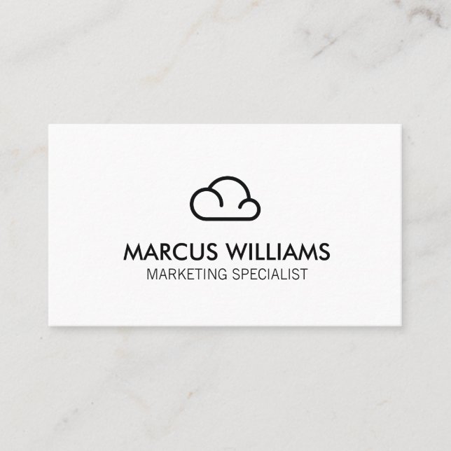 Cloud Icon Business Card (Front)
