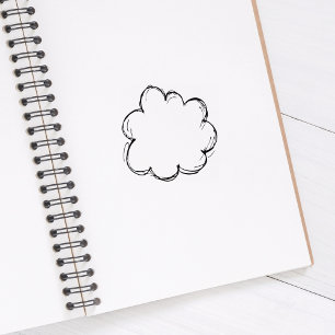 Cloud Journal  Rubber Stamp
