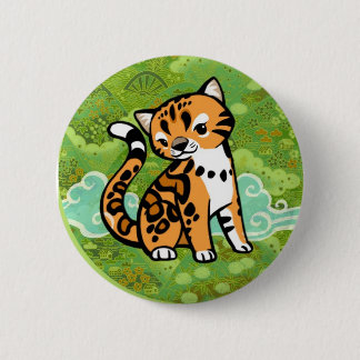 Cloud Leopard 6 Cm Round Badge