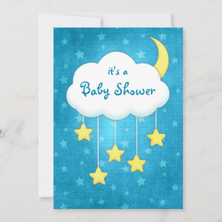 Cloud Mobile Baby Shower Invitation