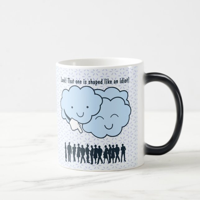 Cloud Mocks Human Shapes Funny Cartoon Magic Mug (Right)