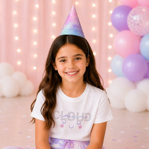 Cloud Nine 9th Birthday Party Hat – Watercolor Pas