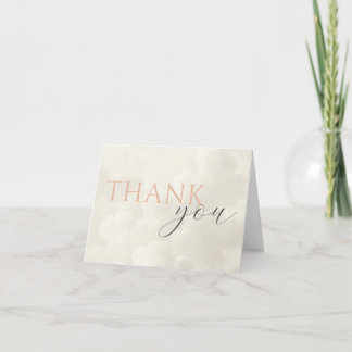 Cloud Nine Baby Shower Clouds Thank You Card
