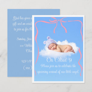 Cloud Nine Baby Shower Digital Download Invite