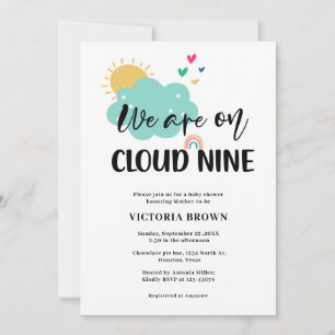 Cloud NIne Baby Shower Invitation