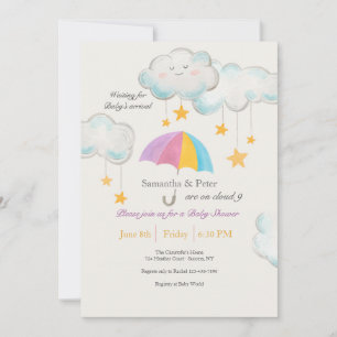 Cloud Nine Baby Shower Invitation