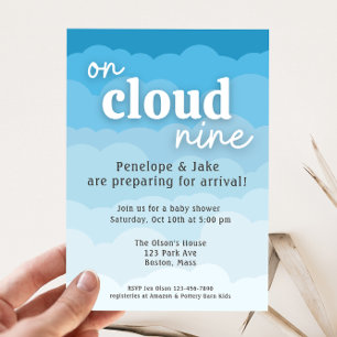 Cloud Nine Baby Shower Invitation