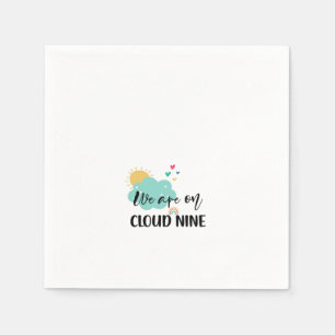 Cloud Nine Baby Shower Napkin