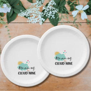 Cloud Nine Baby Shower  Paper Plate