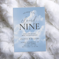 Cloud Nine Blue Sky Clouds Bridal Shower